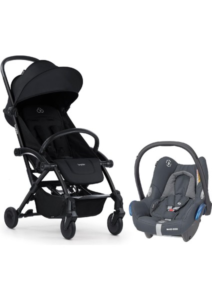 Connect 3 Bebek Arabası Black / Cabriofix Oto Koltuğu Essential Graphite