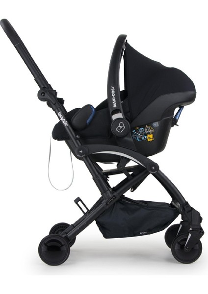 Connect 3 Bebek Arabası Black / Cabriofix Oto Koltuğu Essential Graphite fırsatları