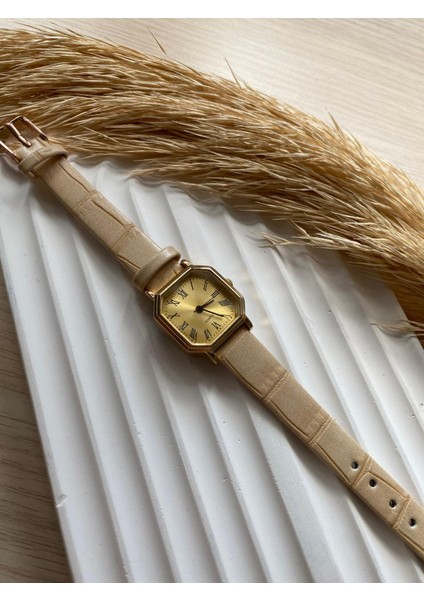 Bs Stıll Vintage Kadın Kol Saati Retro Minimal Deri Dordon 1 Adet