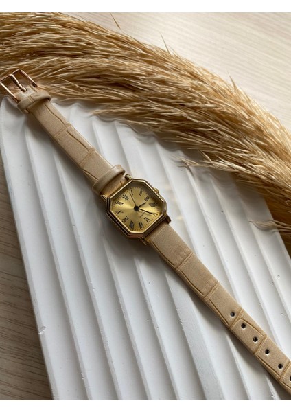 Bs Stıll Vintage Kadın Kol Saati Retro Minimal Deri Dordon 1 Adet
