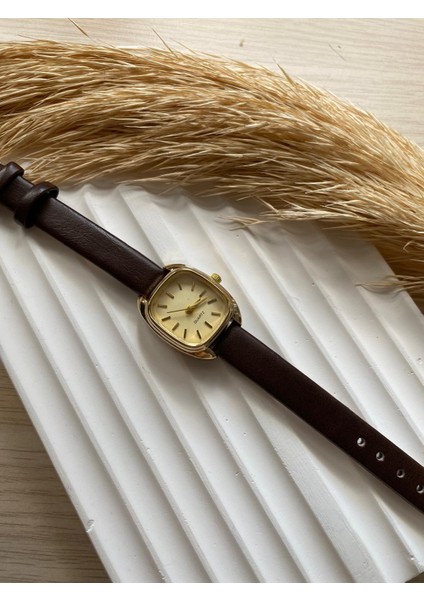 Bs Stıll Vintage Kadın Kol Saati Retro Minimal Deri Dordon 1 Adet