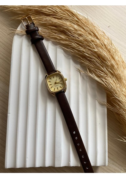 Bs Stıll Vintage Kadın Kol Saati Retro Minimal Deri Dordon 1 Adet