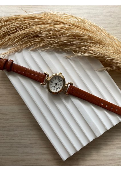 Bs Stıll Vintage Kadın Kol Saati Retro Minimal Deri Dordon 1 Adet modelleri