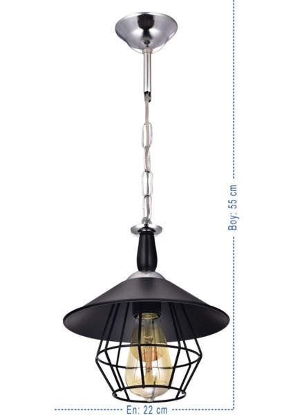 Terkos Kelly Tekli Srkıt Avize (Siyah) fiyatları