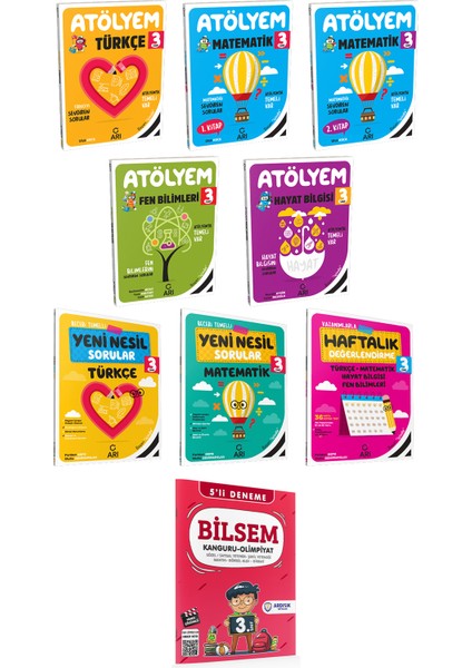 3. Sınıf Atölyem Set 8 Kitap