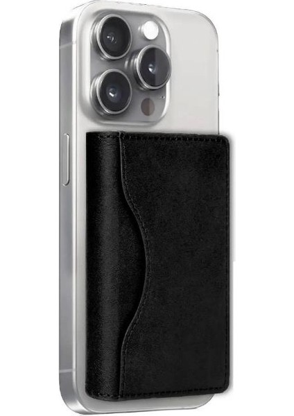 iPhone 14 Pro Max Kılıf Magsafe Özellikli Güçlü Mıknatıslı Alpx Deri Kartlık