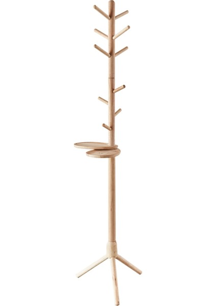 Natural Signature By Macco - Masif Kauçuk Ağacı Ahşap Ayaklı Vestiyer