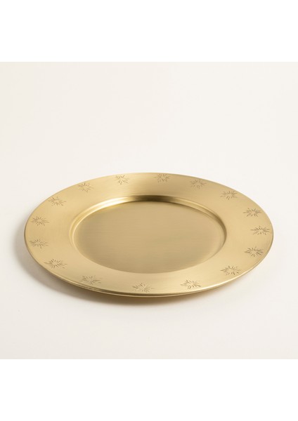 Emirgan Pirinç Supla 32X25 cm Gold