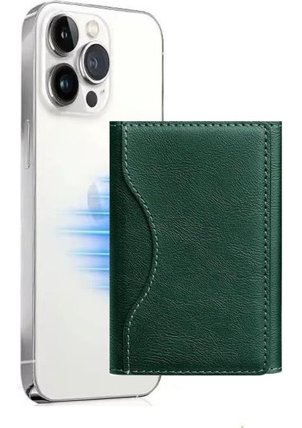 Samsung Galaxy S24 Ultra Kılıf Manyetik Şarj Özellikli Güçlü Mıknatıslı Alpx Deri Kartlık