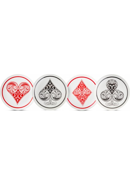 SU-15T Iskambil Kağıdı Figürlü Tabak Seti