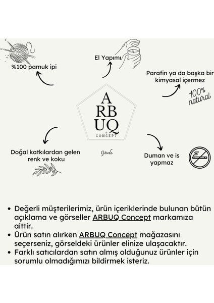 Arbuq Concept Kapaklı Büyük Amber Kavanoz Mum 100ML Vanilya Kokulu Beyaz RENKLI- Doğal Soya Wa x