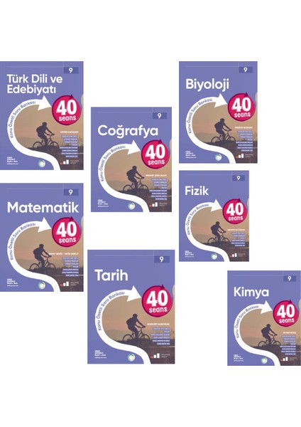 9. Sınıf Edebiyat 40 Seans - Tarih 40 Seans - Kimya 40 Seans - Fizik 40 Seans 7'li Set