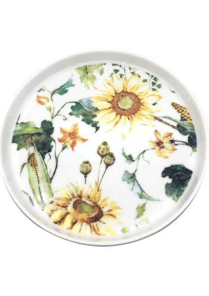 Sf-25 Ayçiçeği Desenli Tabak