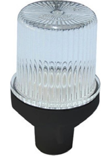 Boru Başlı Tepe Lambası Ledli Beyaz Şeffaf Camlı