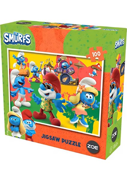 The Smurfs Şirinler 100 Parça Puzzle Zoe