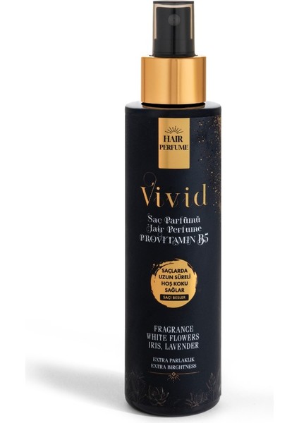 Vivid Saç Parfümü-Çiçeksi Koku  Provitamin B5 Içerikli 150 ml Unisex