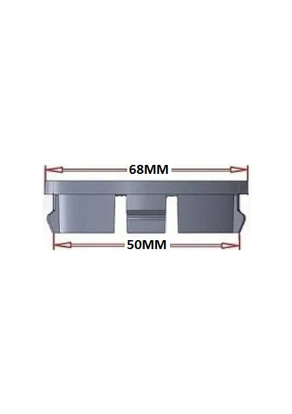 Yyo Ford Jant Göbeği 50MM-68MM Parlak Nikelajlı