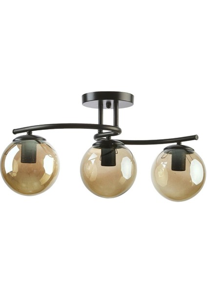 Luna Model Kapalı Glop Camlı Modern Plafonyer Avize