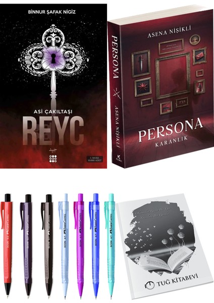 Persona Karanlık ve Dokuz Yayınları Asi Çakıltaşı 2 Reyc Binnur Şafak Nigiz 2'li Set + Hediyeli