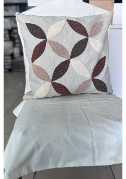 Ayla 2li Punch Nakışlı Kırlent Kılıfı 45X45 cm