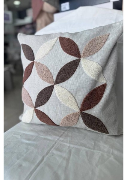 Ayla 2li Punch Nakışlı Kırlent Kılıfı 45X45 cm