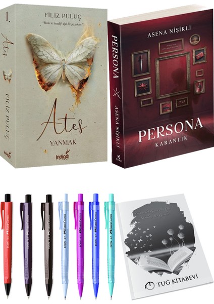 Persona Karanlık ve Ateş Yanmak 1 Filiz Puluç 2li Set + Hediyeli