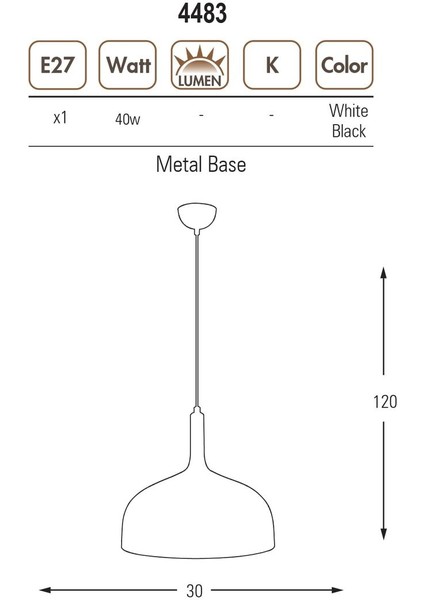 4483,19 Tekli Külah Sarkıt Avize 30 cm fırsatları