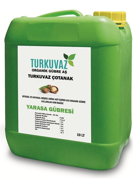 10 Lt. Turkuvaz Çotanak Organik Sıvı Yarasa Gübresi FINDIĞA ÖZEL YAPRAK VE TOPRAK GÜBRESİ