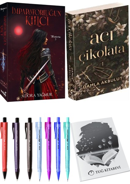 Acı Çikolata ve Imparatorluğun Kılıcı Adora Yağmur 2li Set + Hediyeli