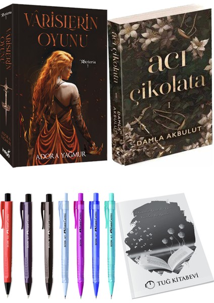 Acı Çikolata ve Varislerin Oyunu Adora Yağmur 2li Set + Hediyeli