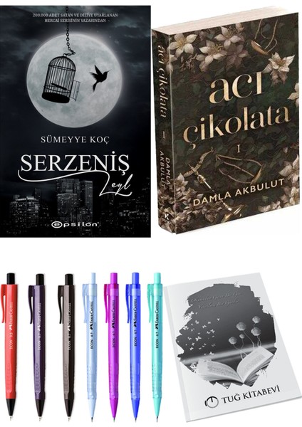Acı Çikolata ve Epsilon Yayınevi Serzeniş Leyl Sümeyye Koç 2'li Set + Hediyeli