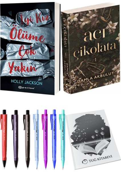 Acı Çikolata ve Epsilon Yayınevi Iyi Kız Ölüme Çok Yakın Holly Jackson 2'li Set + Hediyeli