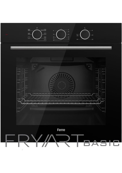 Fryart Basıc Ss Serisi Siyah Set (SS205 + QXE62CS +D063 ) - Kare Emaye Izgara