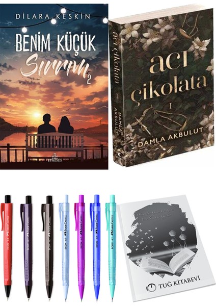 Acı Çikolata ve Ephesus Yayınları Benim Küçük Sırrım 2 Dilara Keskin 2'li Set + Hediyeli