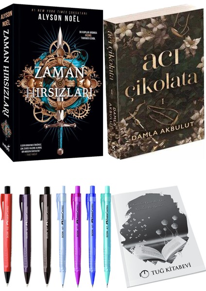 Acı Çikolata ve Zaman Hırsızları Alyson Noel 2li Set + Hediyeli