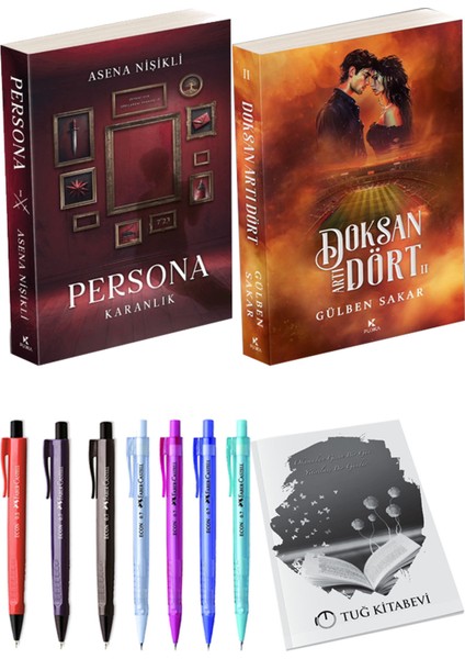Doksan Artı Dört 2 ve Persona Karanlık Asena Nişikli 2'li Set + Hediyeli