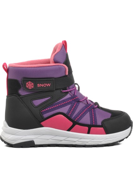 1775-F Mor-Fuşya Unisex Çocuk Kar Botu