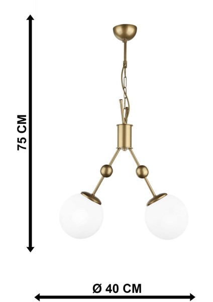 Delf 2.li Avize Eskitme Beyaz Cam indirimleri
