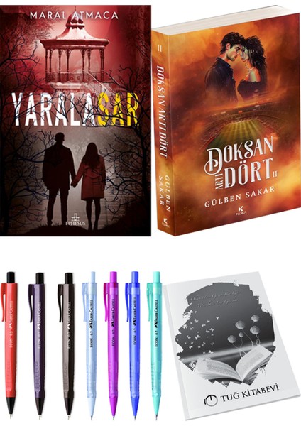 Doksan Artı Dört 2 ve Ephesus Yayınları Yaralasar 4 Maral Atmaca 2'li Set + Hediyeli