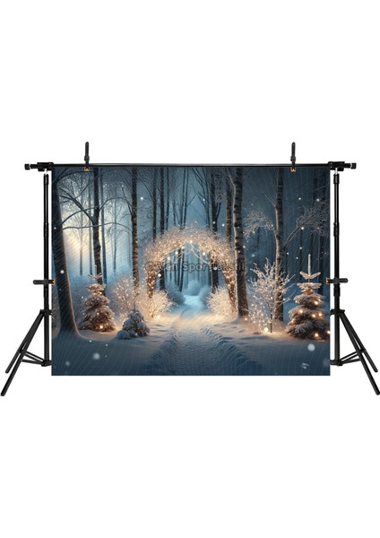 Yıldızlı Kış Gecesi Manzarası Arka Plan Stüdyo Fonu 200 x 150 cm fiyatları