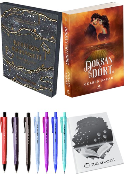 Doksan Artı Dört 2 ve Küllerin Kehaneti 3 Sena Nur Işık 2li Set + Hediyeli