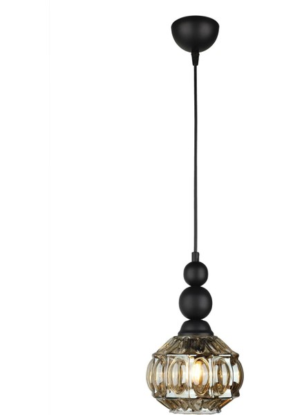 Katana Tekli Avize Siyah Füme Cam fiyatları