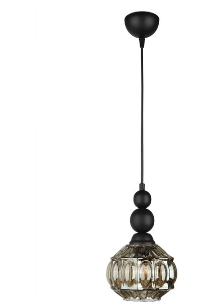 Katana Tekli Avize Siyah Füme Cam modelleri