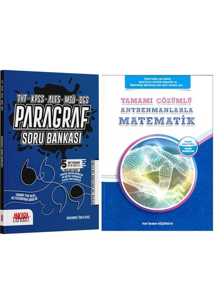 Antrenmanlarla Matematik Tamamı Çözümlü Konu Anlatımlı Soru Bankası - AKM Paragraf 2'li Set