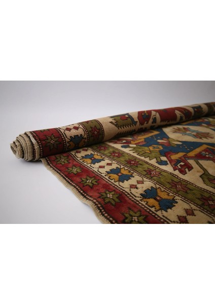 267X164 cm El Dokuma Antik Kilim Nostaljik Severler Için Harika Kilim