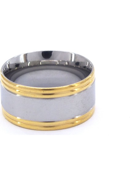 Çelik Yüzük Alyans Altın Kaplama YZK-225 fırsatları