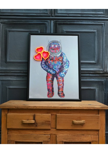 Neonpleksicom Astranot Neon LED Işıklı Tablo 48X63 cm