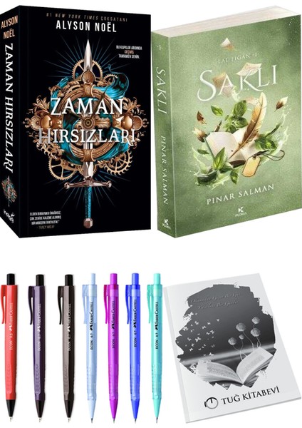 Saklı ve Zaman Hırsızları Alyson Noel 2li Set + Hediyeli