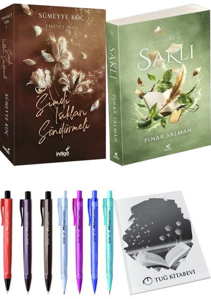 Saklı ve Şimdi Işıkları Söndürmeli Sümeyye Koç 2li Set + Hediyeli