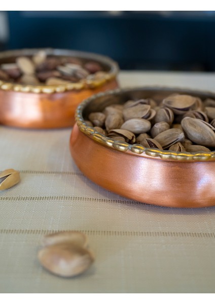 Bakır Çerezlik Eritmeli Mat Bakır Renk Gold Detaylı fırsatları